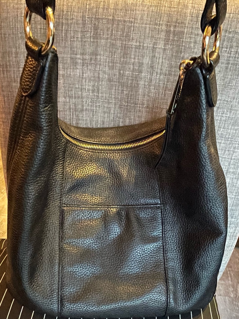 Michael Kors Black Leather Hobo Bag and Wallet - Picture 6 of 14